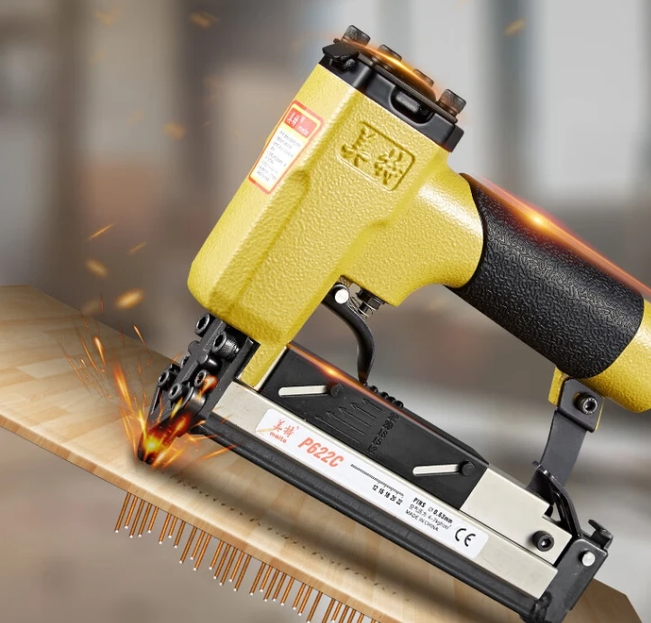 Meite MT5016S Pneumatic Upholstery Stapler – 20 Gauge, 1/2" Crown, 6-16mm Length, With Safety Trigger