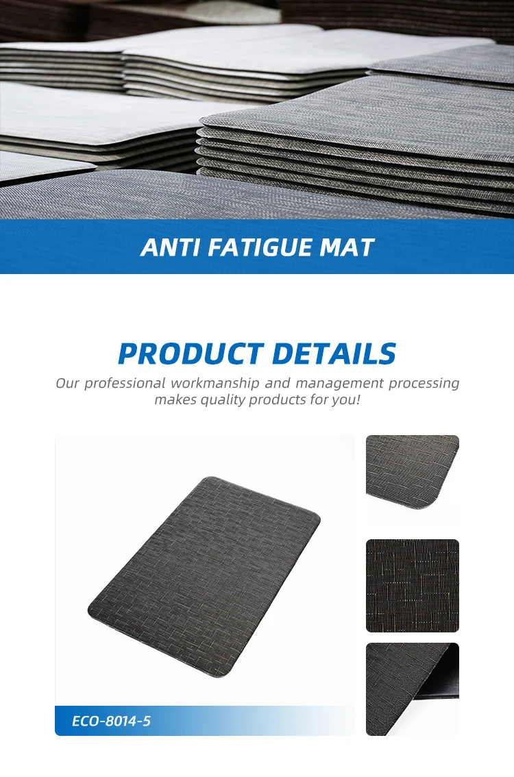 Wholesale fireproof scratchproof vinyl kitchen anti fatigue mats for home decoration