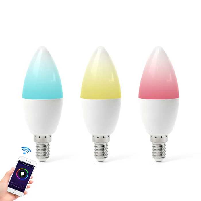 Wifi Smart Bulb Tunable White 2700K-6000K RGBW E14 GU10 MR16 smart bulbs alexa and google home