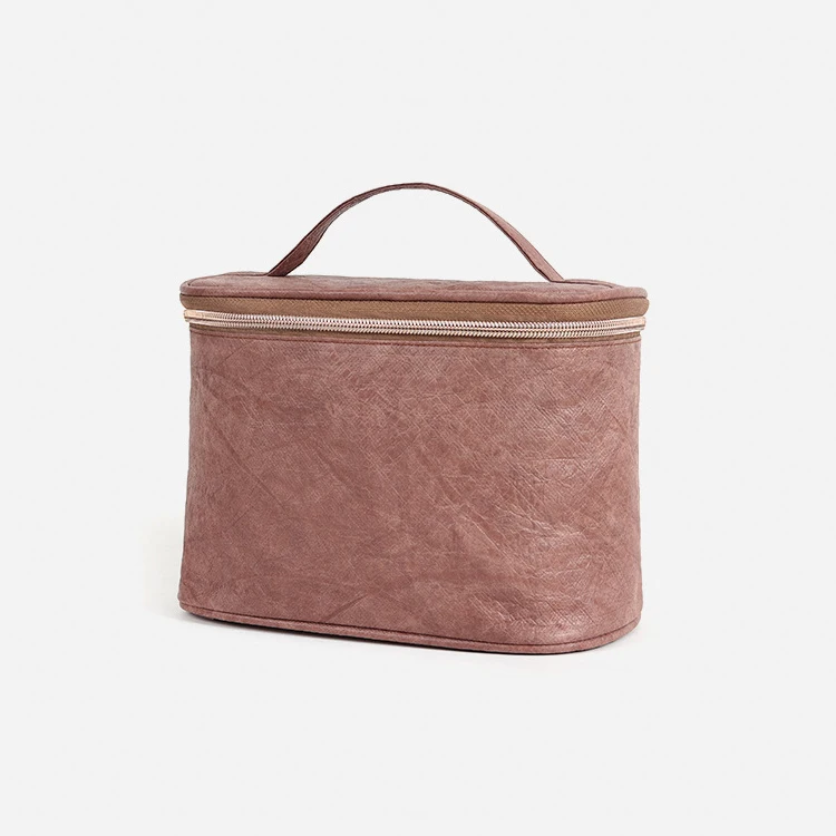 Custom Dupont tyvek cosmetic bag travel lightweight tyvek makeup bag pouch