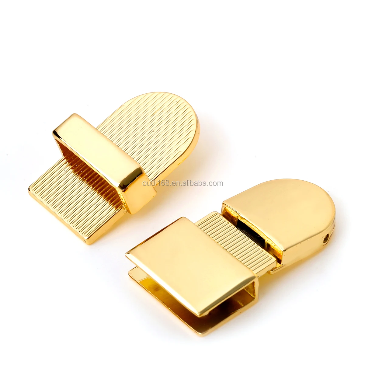 Custom Design Metal Hardware Bag Clip Lock High Quality Rectangle Push