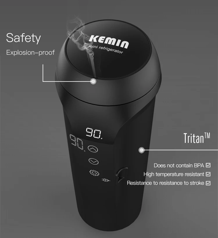 12v Electric Car Heater Cup Auto Heated Coffee Cup Heated Water Kettle