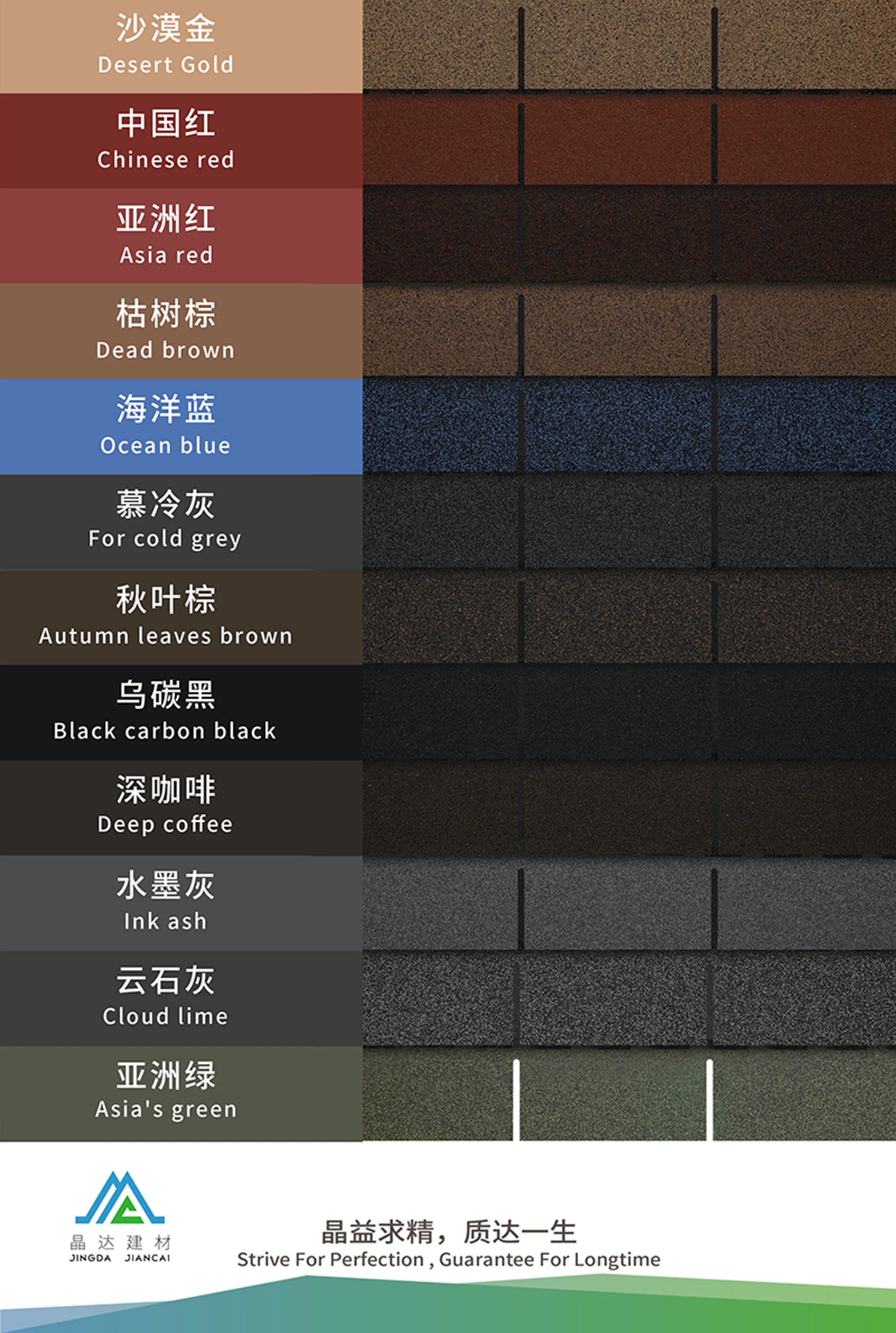 IKO Shingle Color Chart Cool