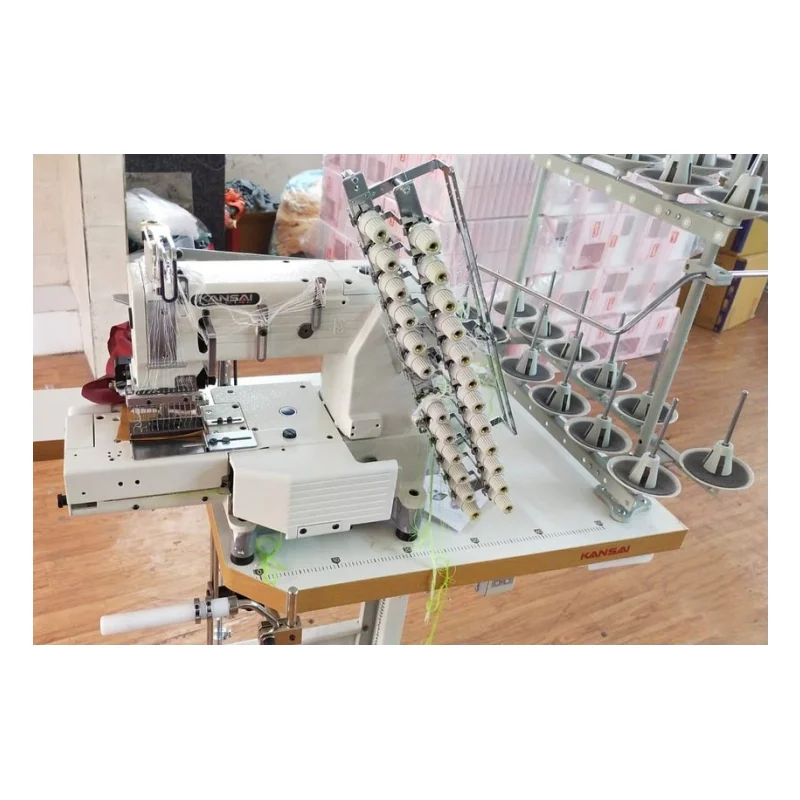 KANSAI FX-4412P Cylinder Bed 12 Needle Double Chain Stitch Machine