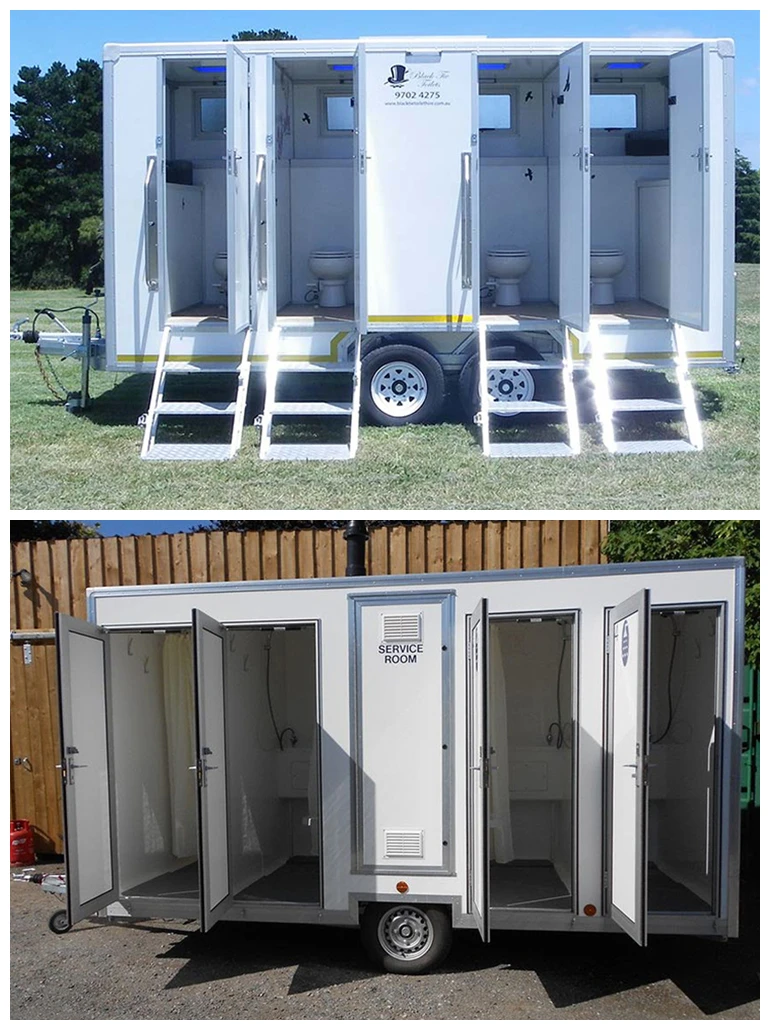 metal mobile toilets cabin portable restroom camping mobile out