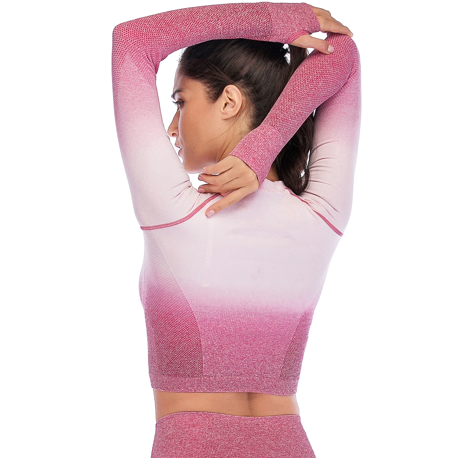 Bodytrainer Gym Set Workout Clothes Women Flawless Knit Sports Running