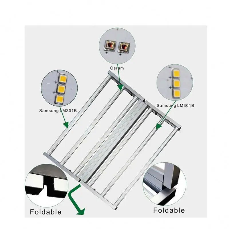 Full Spectrum Samsung lm301b hydroponic led grow light 660watt 880watt vertical grow indoor