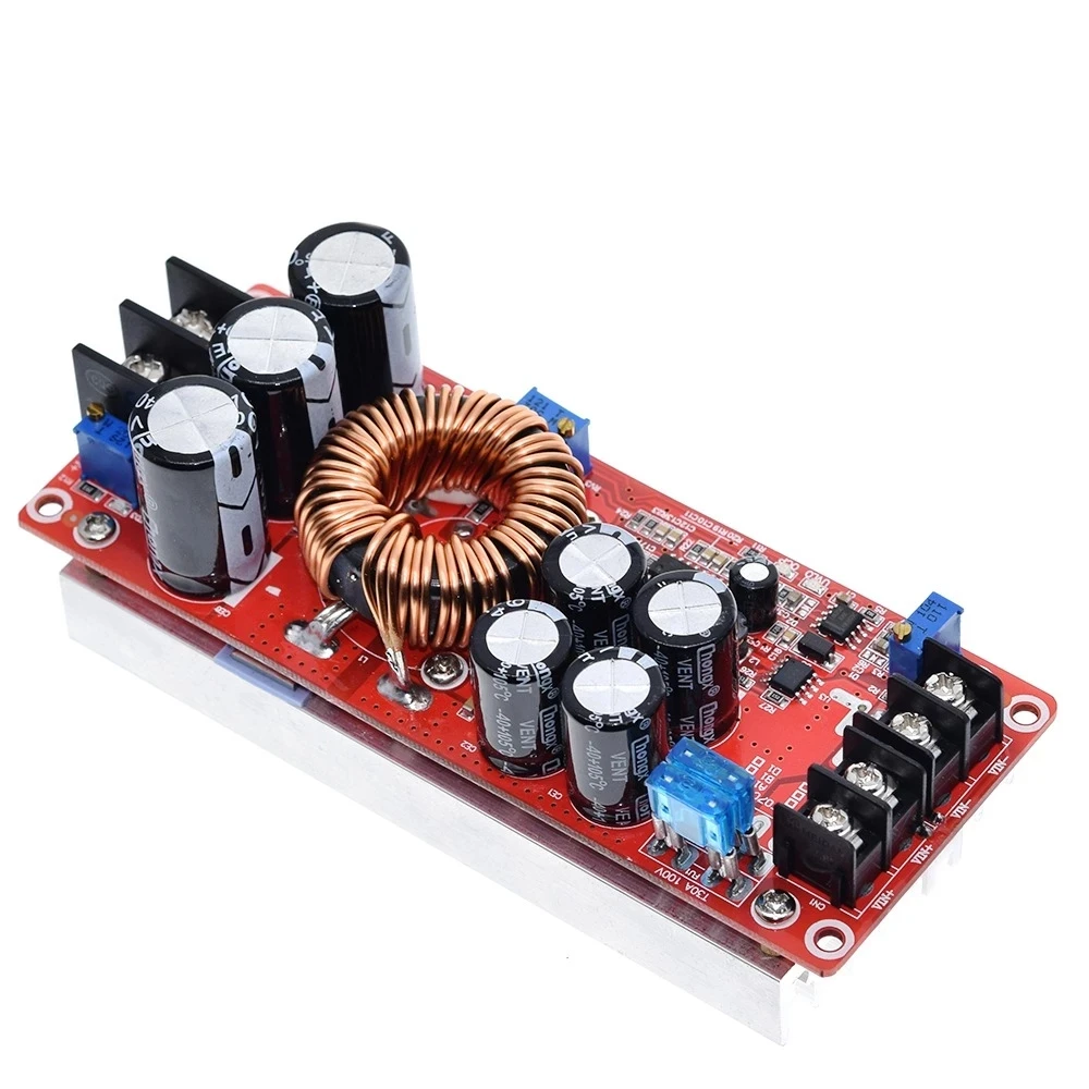 Aideepen 1200W 20A DC Converter Boost Car Step-up Power Supply Module 8-60V to 12-83V