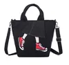 DS New Arrival Oxford Jeans Women Totes Foot Embossed Daily Handbags
