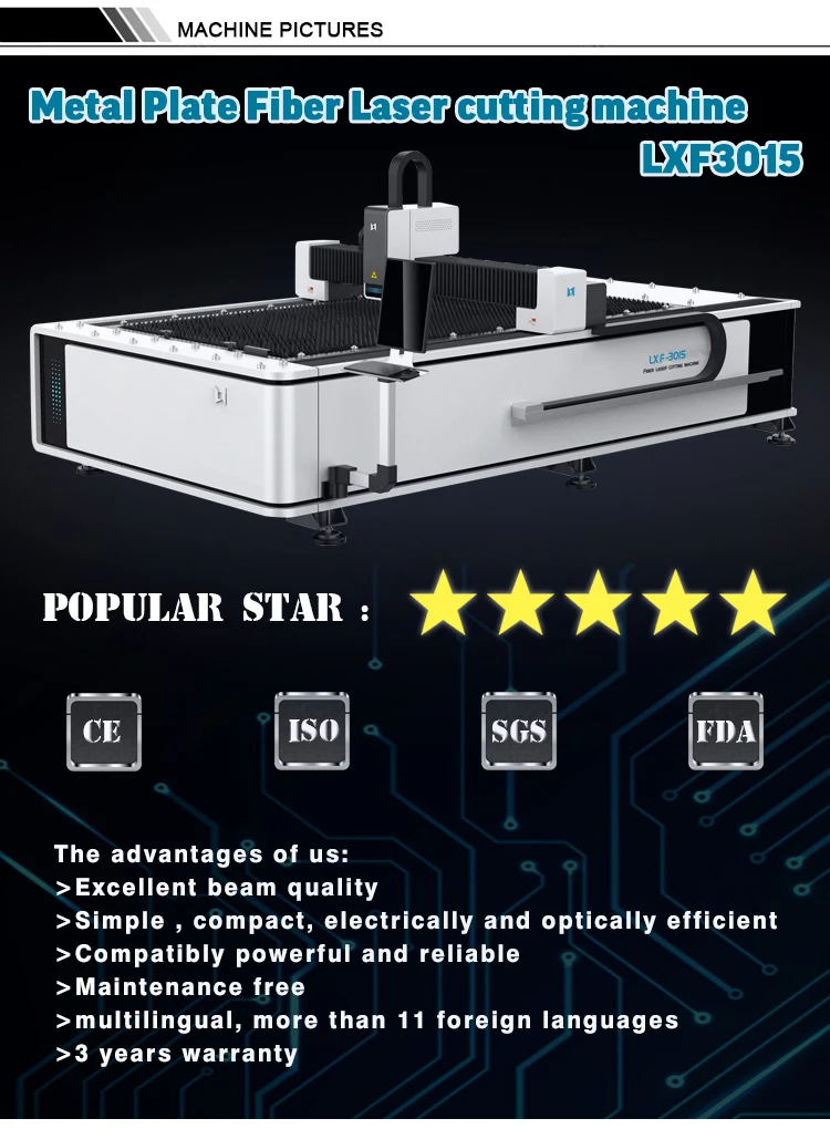 JNLINK new production Metal plate fiber laser cutting machine 3015
