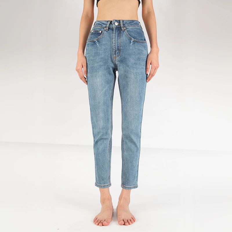Gzy Washed Denim Sky Blue Skinny Jeans Narrow Jeans For Women Buy 7489