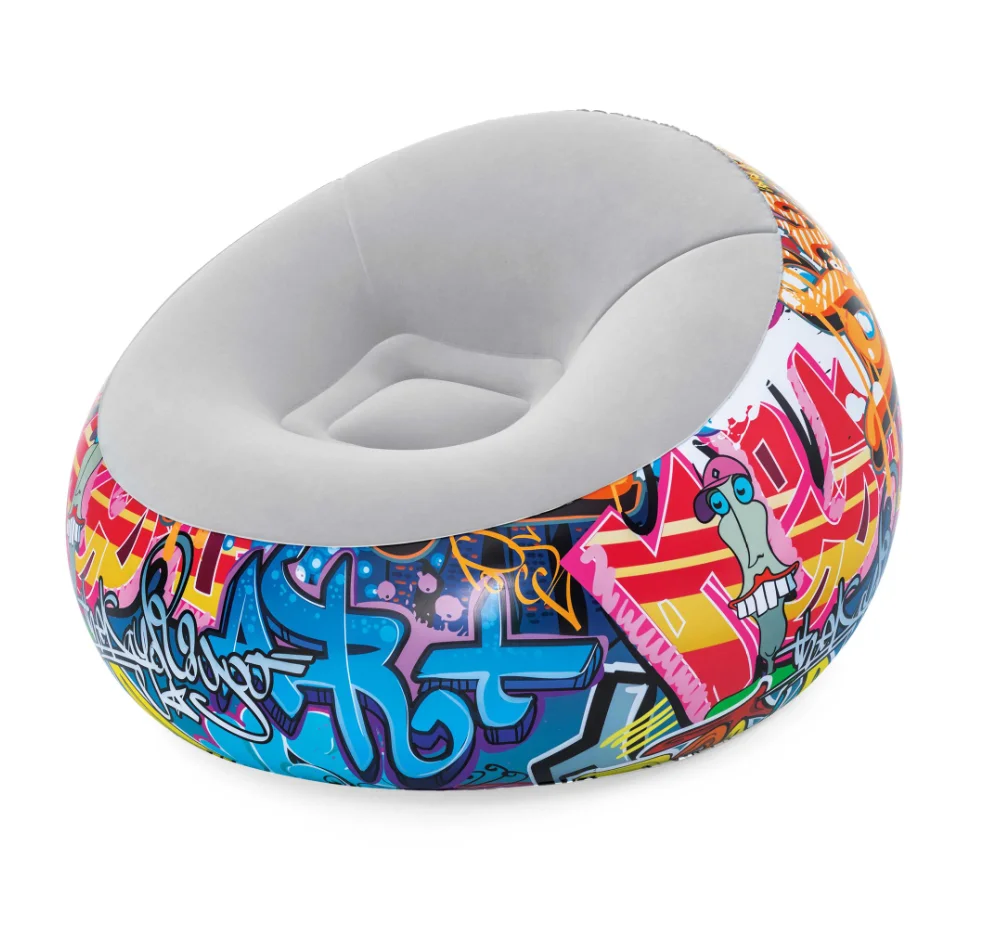 Bestway 75075 Graffiti Inflate A Chiar Easy Inflatable Lounge Sofa 1 12m X 1 12m X 66cm View Inflatable Lounge Chair Bestway Product Details From Wuhan Huanyu Lianhua International Trade Co Ltd On Alibaba Com