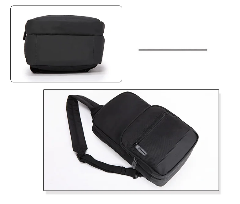 New Custom Logo boy single Shoulder bag pack waterproof cross body Small Sling Bag Travel backpack Nylon sports chest bag men