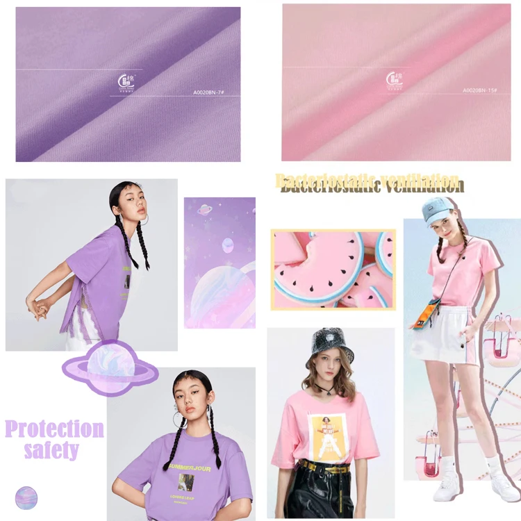 High Quality Free Sample Cloth Material Anti Bacterial 100 Cotton