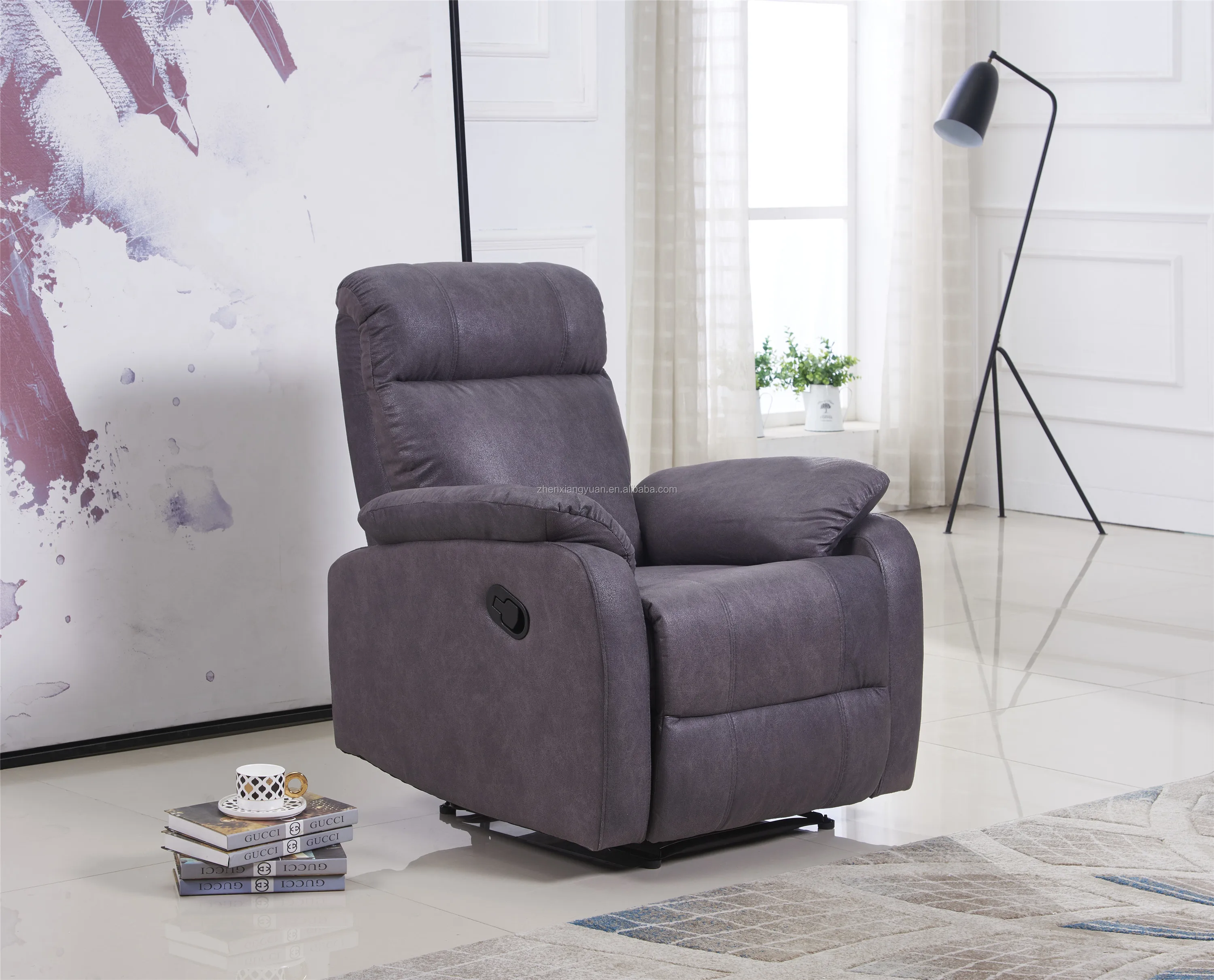 living room manual recliner fabric  chair armchair with competive price