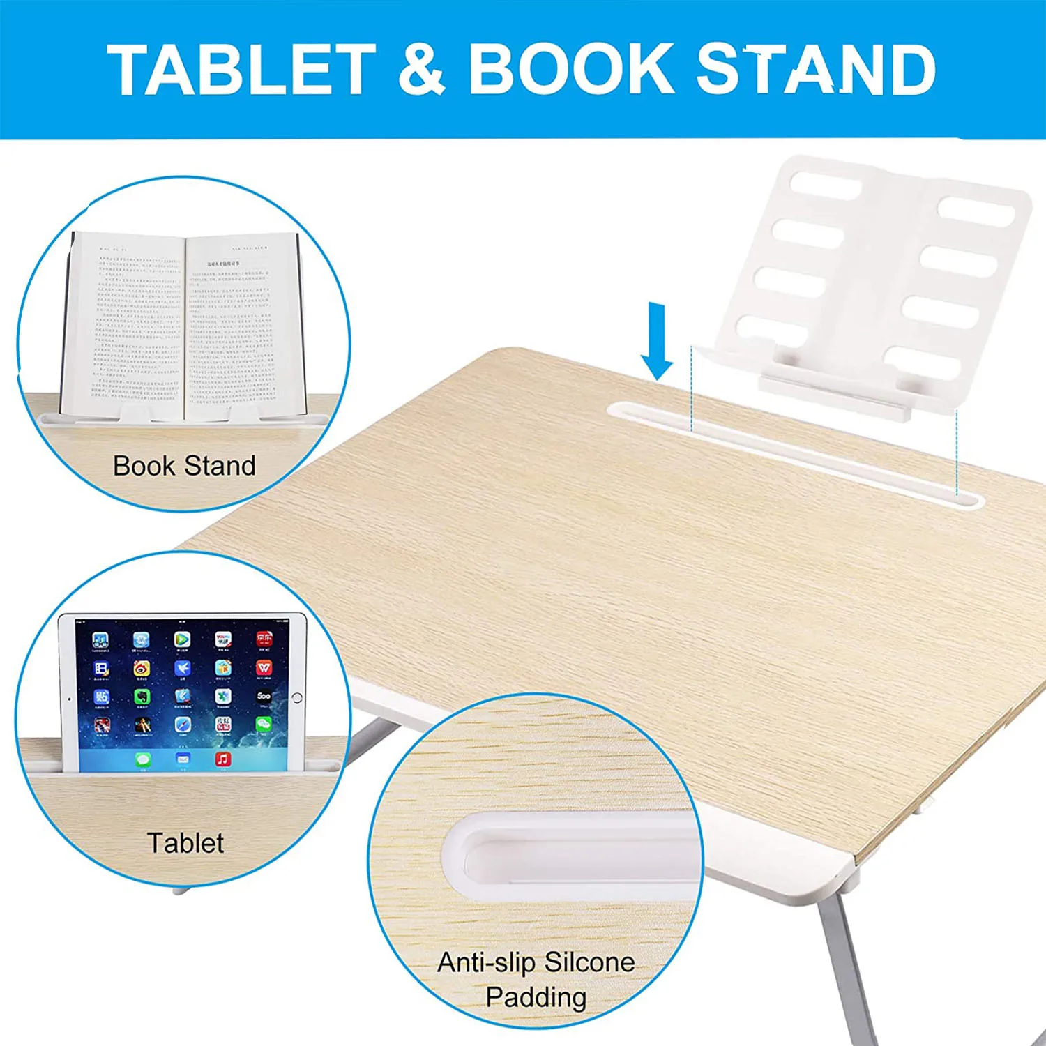 Folding Bed Desk In Bed For Student Lots Of Leg Space Buy Foldable Laptop Desk On Bed,Folding