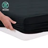 Cheap price pure black color soft plain dyed 100 polyester fitted bed sheet set