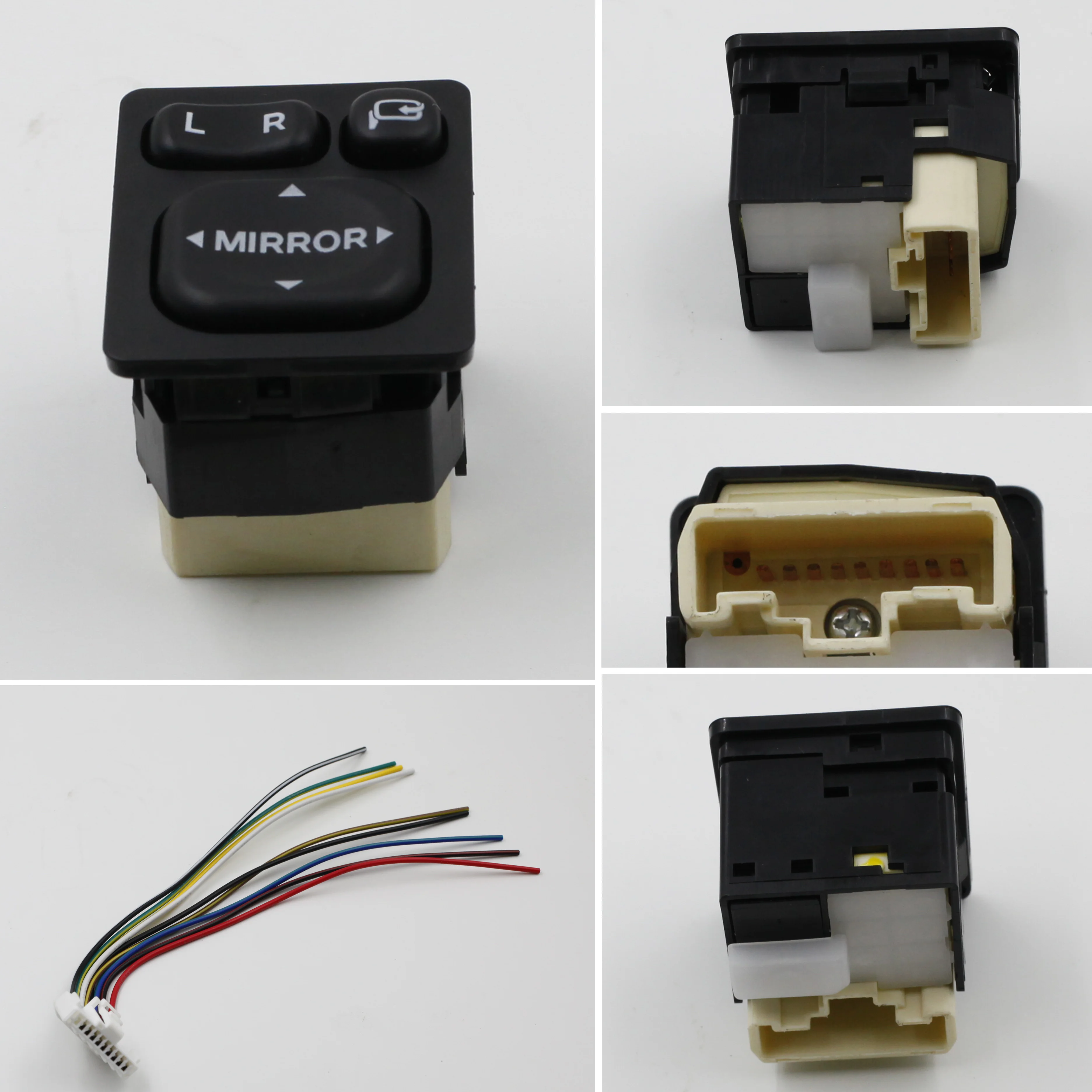High Quality Black Plastic Side Mirror Control Switch Used For Toyota