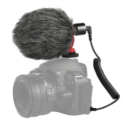 New designs PULUZ Professional Interview Condenser Video Shotgun Microphone with 3.5mm Audio Cable for DSLR & DV Camcorder