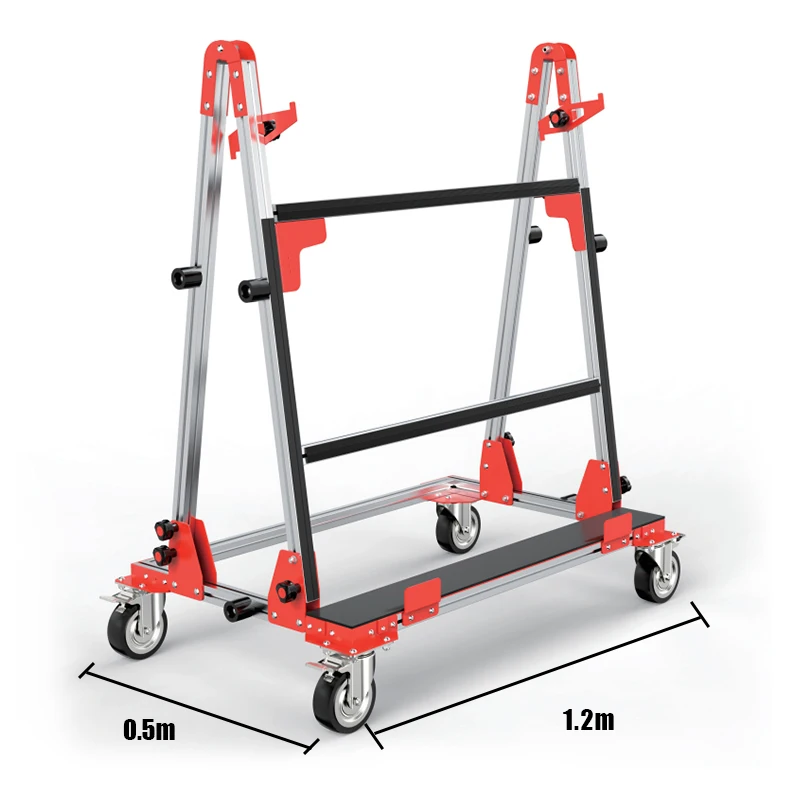 Tile Tools Cart Large Format Tile Slab Transport Cart - Durable & Efficient