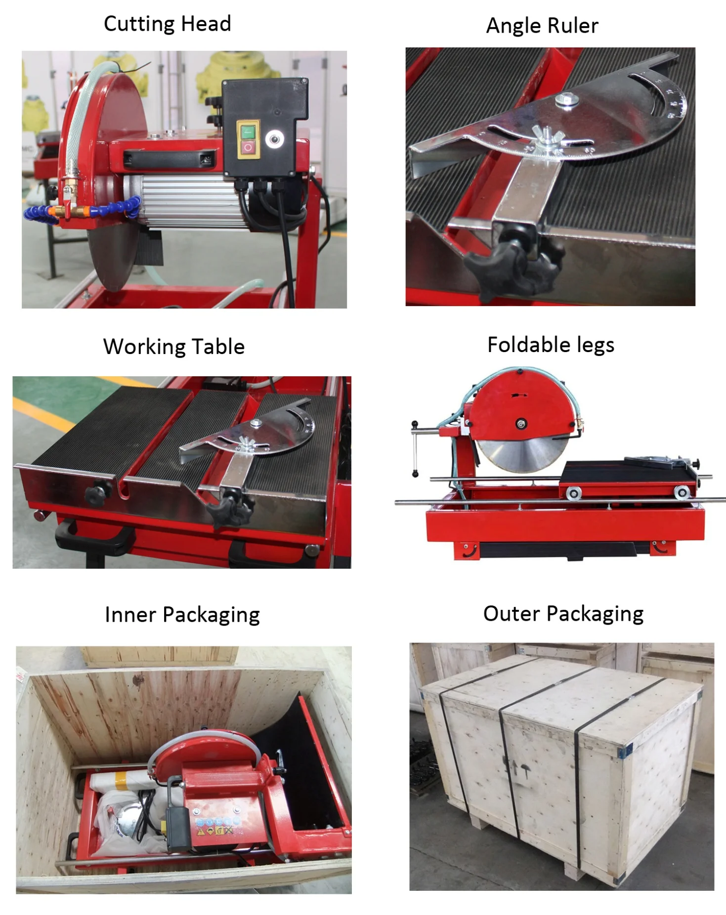 600mm Portable Stone,Tile,Marble Manual Cutting Machine 125mm Cutting