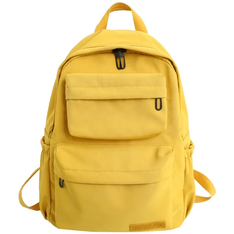 mochilas Outdoor Nylon Unisex Sports Leisure Travel School Shoulder Backpacks girls boys multi-pocket Pure color student fashion backpack