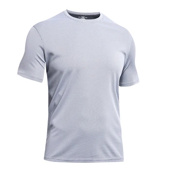 2019 Spot Polyester Spandex Fitness Shirts Cheap Short Sleeve Sports T ...