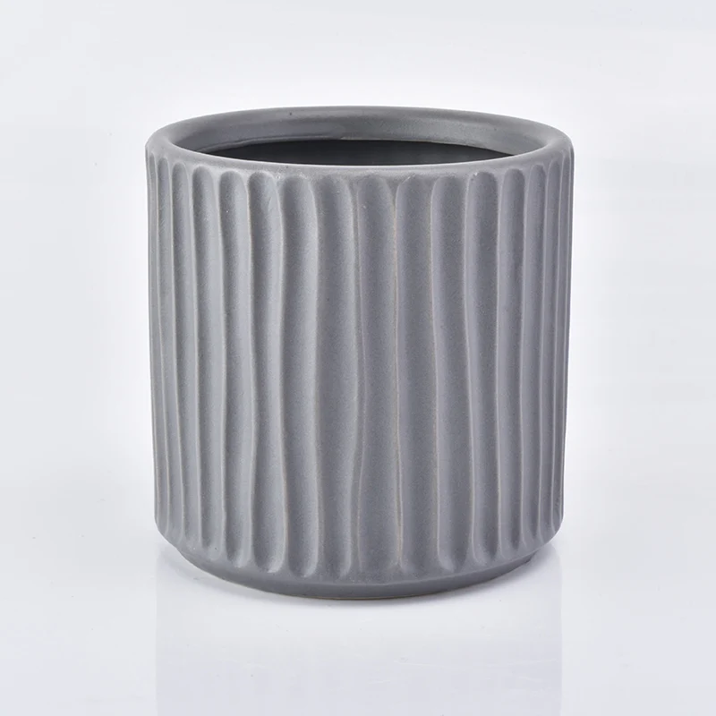 Matte Ceramic Candle Jars