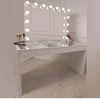High Quality makeup Dressing Bedroom Vanity Table Set Hollywood Style vanity table with mirror and draws