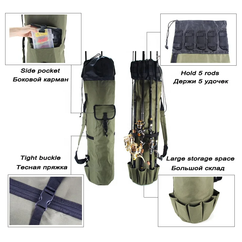 High Elastic Abrasion Resistance Fishing Rod Bag Protector Tackle Cotton Bag HGU 