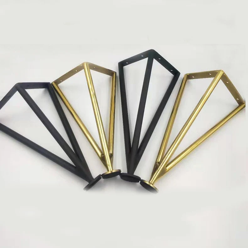 Brass plated steel Fruniture legs contemporary metal cabinet legs SL-184