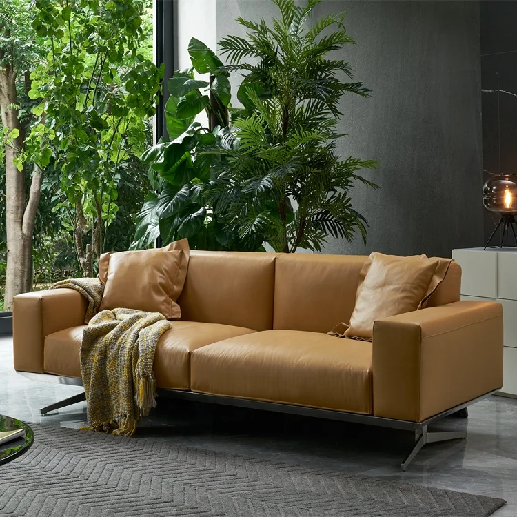 Foshan Wholesale Italian Modern Living Room Furniture 3 Seater Copy Leather Sofa Set Buy Sofa