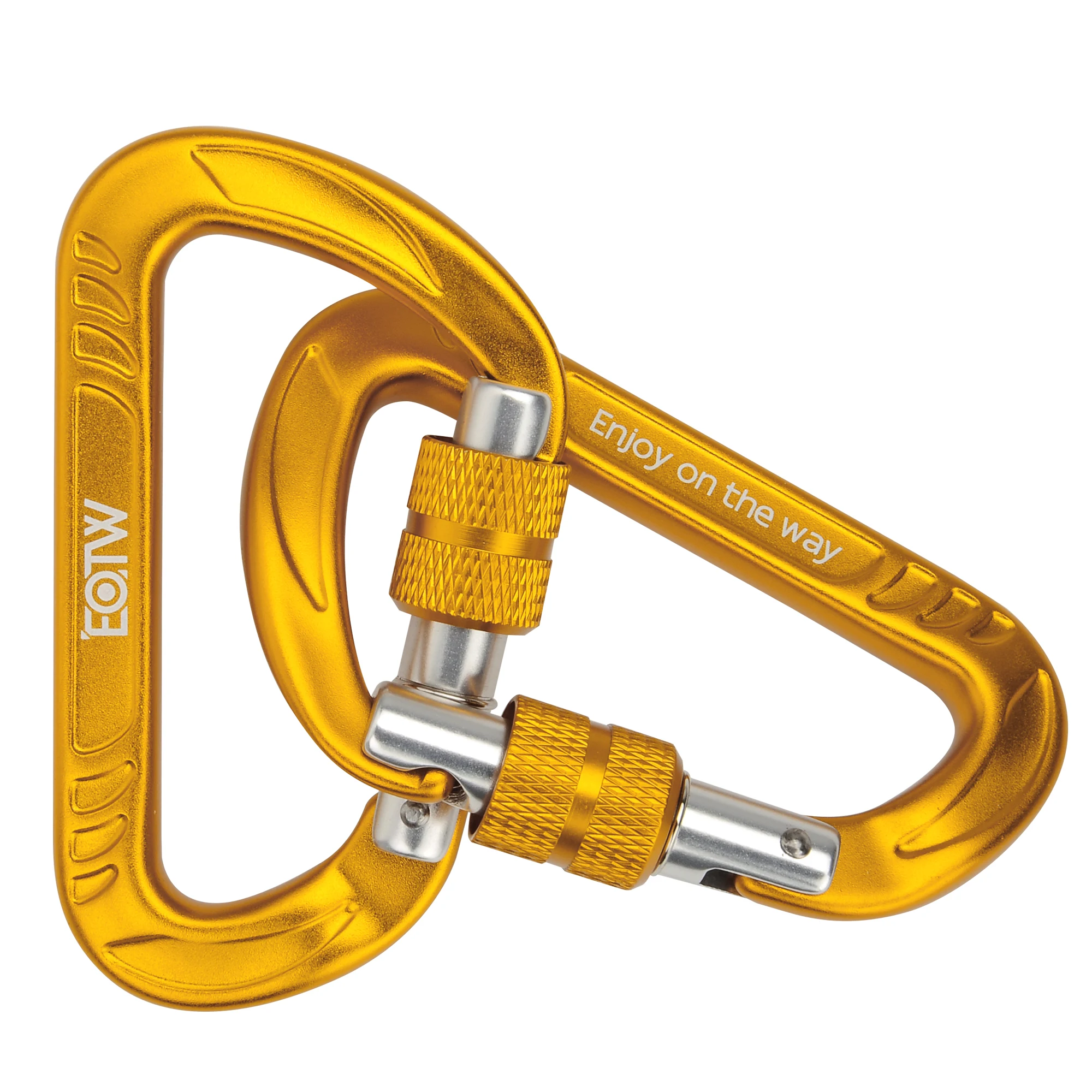 Colorful Carabiner Clips Mountain Climbing Customized Color Fixed
