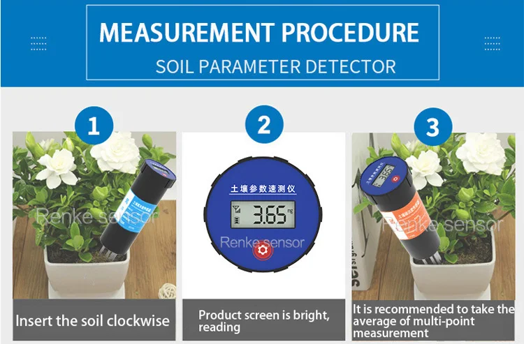 Portable Handheld Soil Nutrient Sensor Npk Tester Digital Npk Soil ...