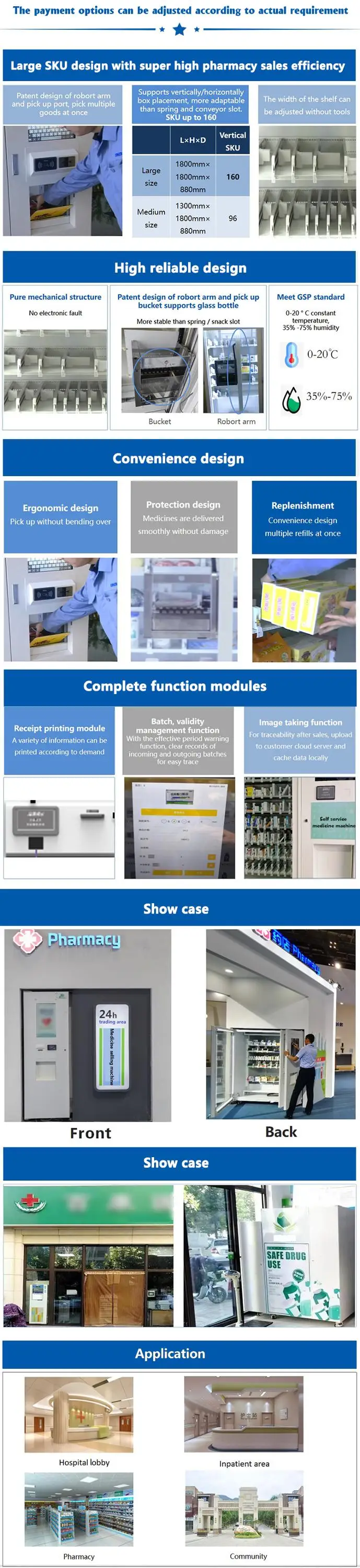 SNBC BVM-R1000 Self Service Smart Robotic Automatic Self Combo SIM Card Power Bank Vending Machine