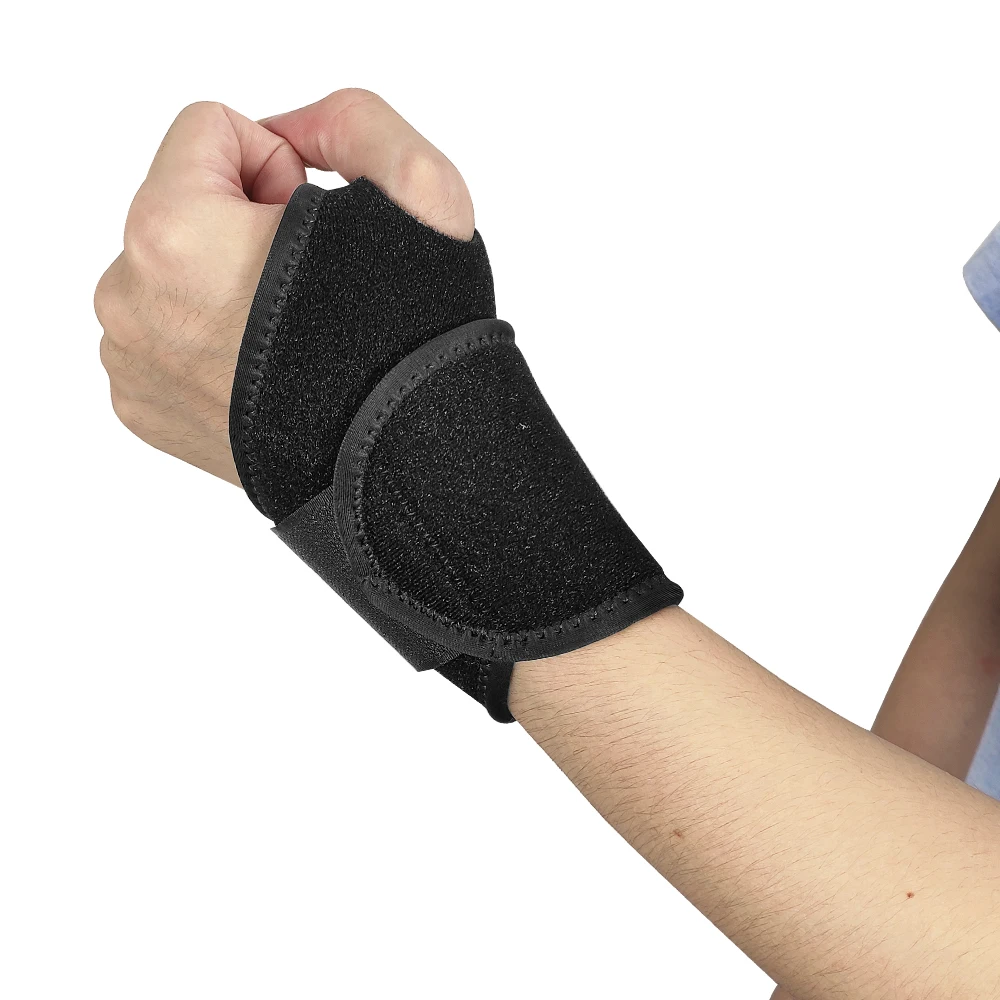 Neoprene Compression Wrist Support Brace With Thumb Loops For Carpal