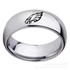 2019High quality stylish eagle logo stainless steel arc ring factory direct sale