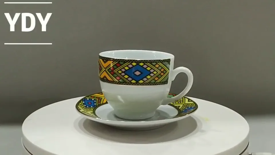 Ydy Ceramic Classic Sheba Art Eritrean Ethiopian Coffee Cup Set Buy