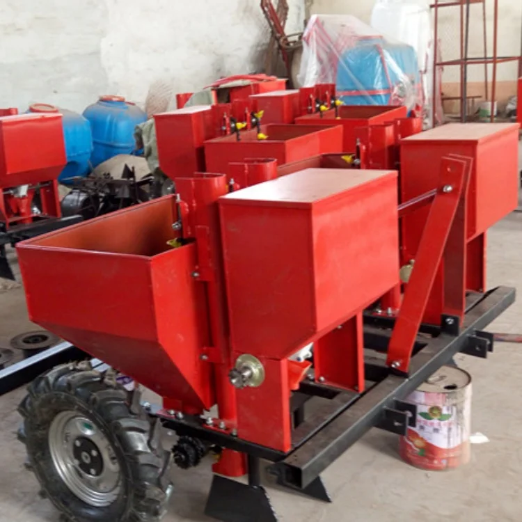 Potato Planter With Double Ridges And Four Rows With Plastic Film ...