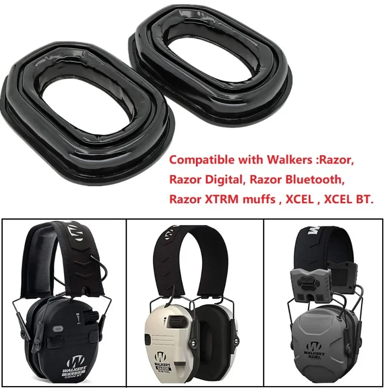 Tactical Headset Silicone Earpads Compatible With Walker Razor Xcel