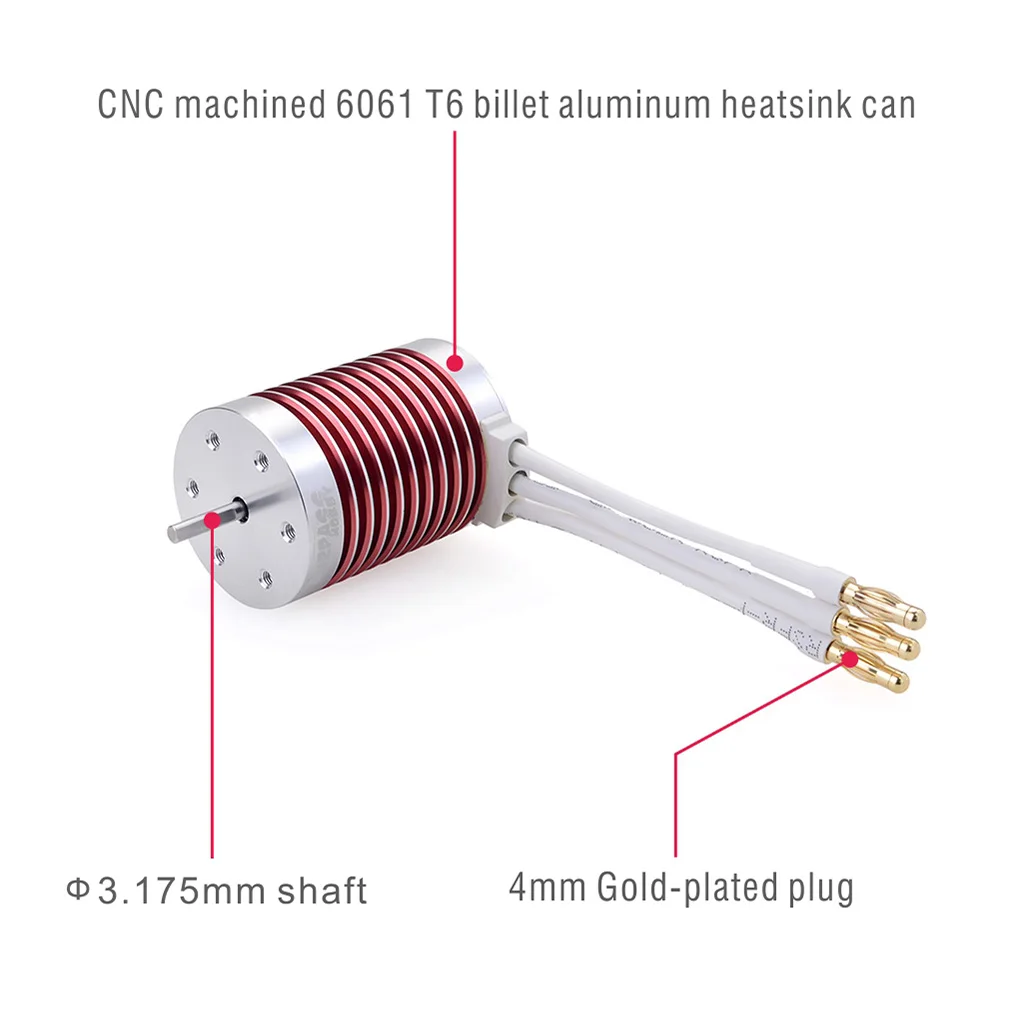 Surpass Hobby F540 Electric wheel hub motor 12v dc 5900kv 2600kv 5000kv brushless motor for 1:10 rc car parts