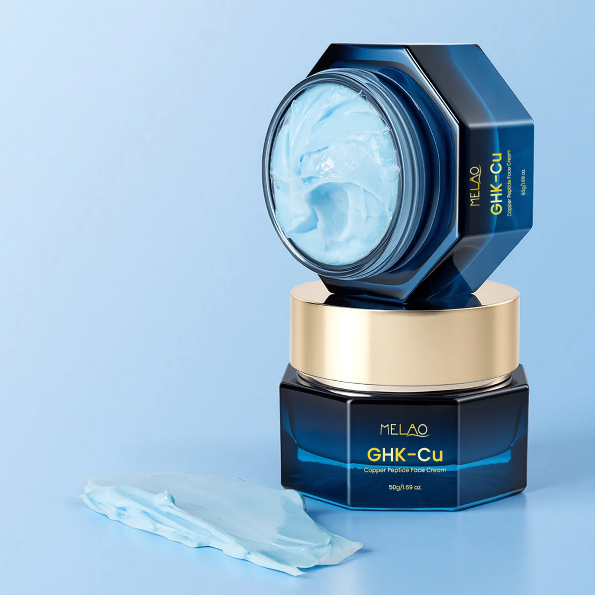 China Factory OEM GHK-CU Peptide Cream tallow Balm Youthful Glow  Rejuvenating Anti-Aging Moisturizer Blue Copper Peptide Cream