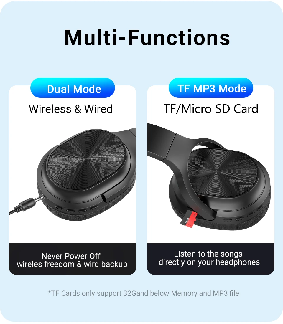 Best Seller Wireless Noise Cancelling Headband Earbud Sports Stereo Headset Foldable Deep Bass OEM Bluetooth Earphones Headphone - ANKUX.COM