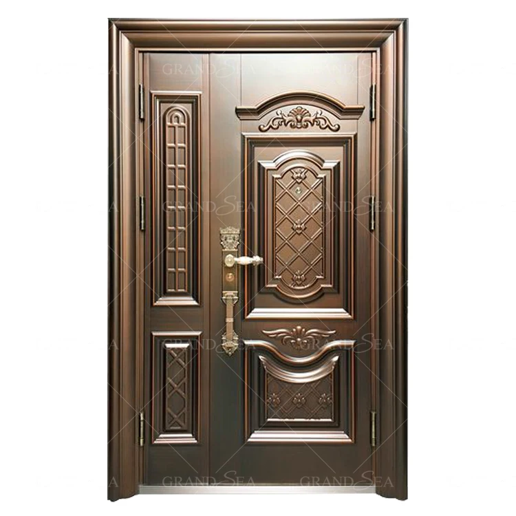 Customized Home Front Exterior Main Entry Steel Security Doors For House