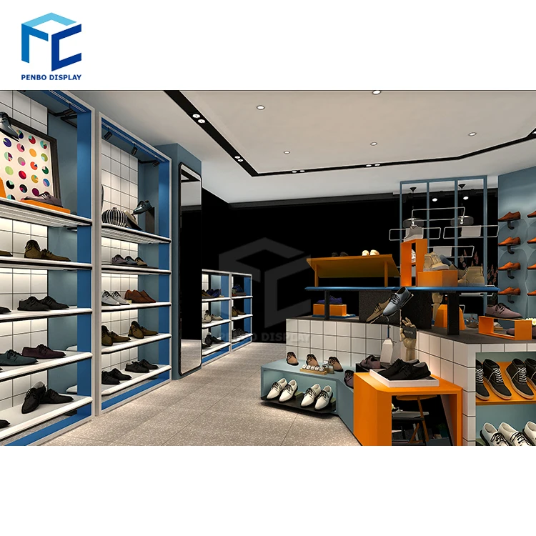 Modern Fashion Shoes Shop Counter Design For Readymade Shop Cash