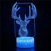 Gift for kids boy girl USB optical visua 3D christmas creative LED Illusion lamp