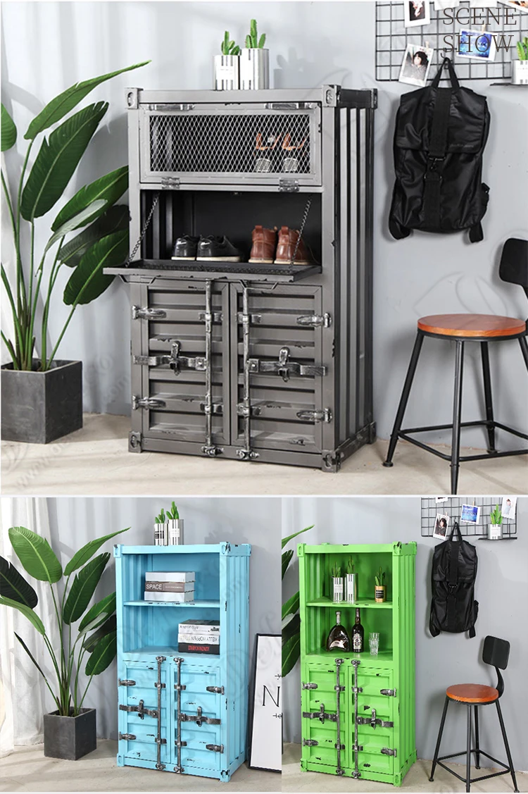 High Vintage Drop Shipping Container Design Double Door Storage