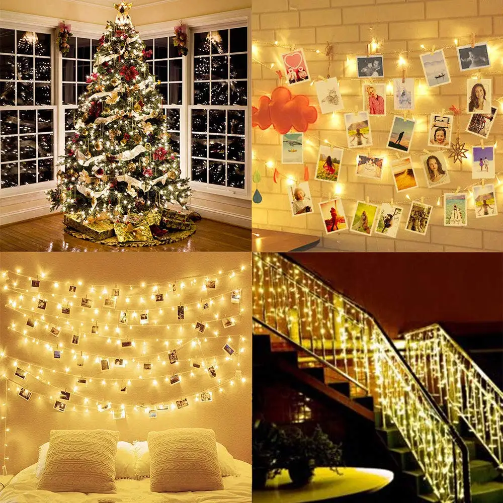 Details about   2m/5m/10m Photo Clip String Lights Led Usb Outdoor Battery Operated Garland 