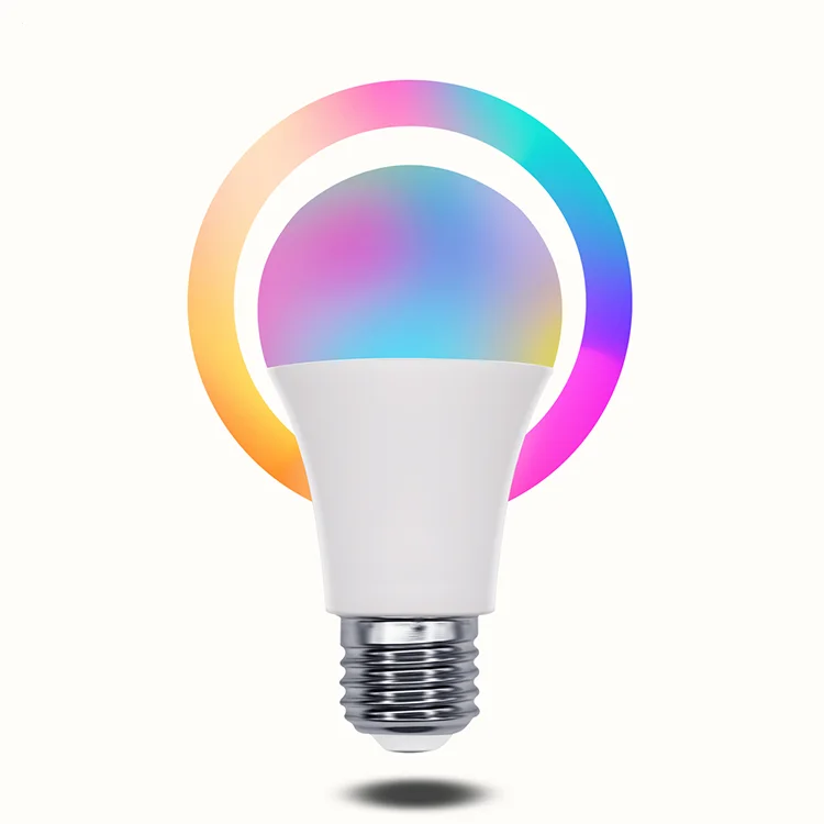 Wholesale Smart Light RGB+ CCT Adjustable 2000K 5000K E26 A19 High Power Remote Dimmable Led Bulb