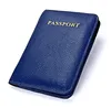 High quality litchi pattern travel genuine leather passport cover holders
